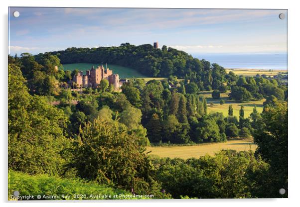 Dunster Castle Acrylic by Andrew Ray
