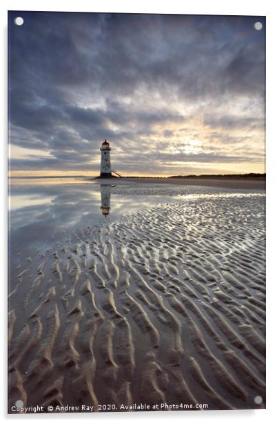 Point of Ayr Lighthouse Acrylic by Andrew Ray