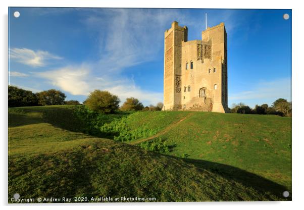 Orford Castle Acrylic by Andrew Ray