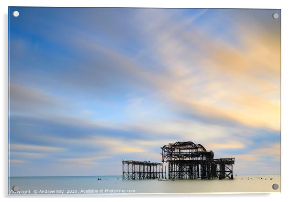 West Pier (Brighton) Acrylic by Andrew Ray