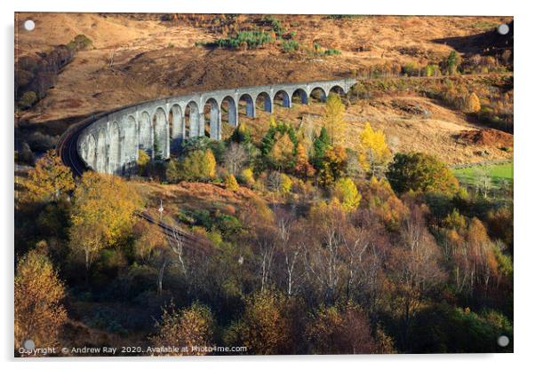 Glenfinnan Viaduct Acrylic by Andrew Ray