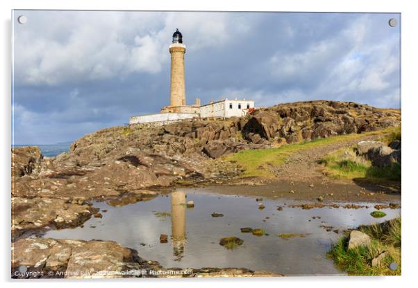 Ardnamurchan Lighthouse reflections Acrylic by Andrew Ray