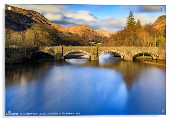 Loch Fyne Head Bridge Acrylic by Andrew Ray