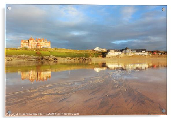 Fistral Beach View (Newquay) Acrylic by Andrew Ray