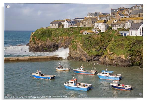 Port Isaac Acrylic by Andrew Ray