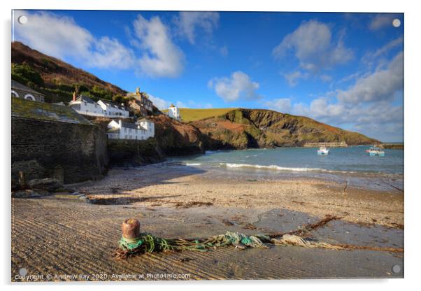 Slipway view (Port Isaac) Acrylic by Andrew Ray