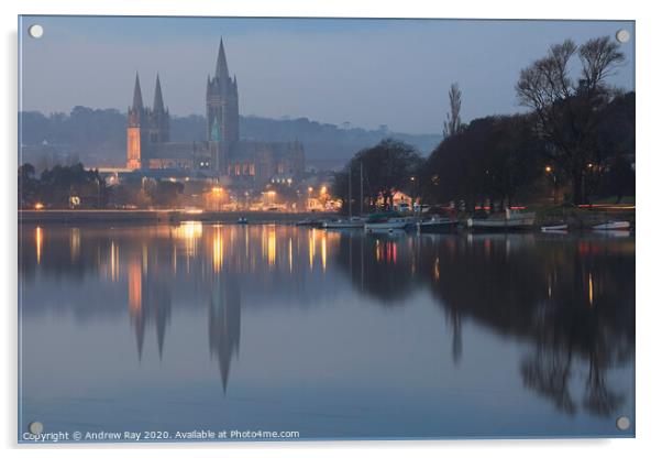 Twilight Reflections (Truro) Acrylic by Andrew Ray