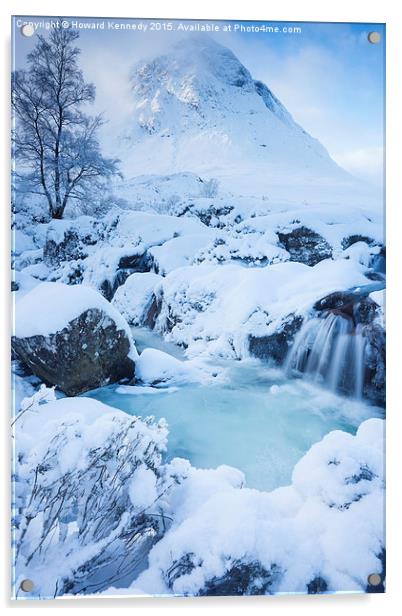 Buachaille Etive Mor Acrylic by Howard Kennedy