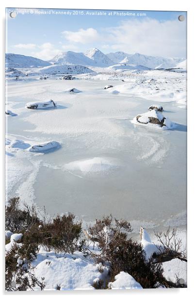 Frozen Loch Ba Acrylic by Howard Kennedy