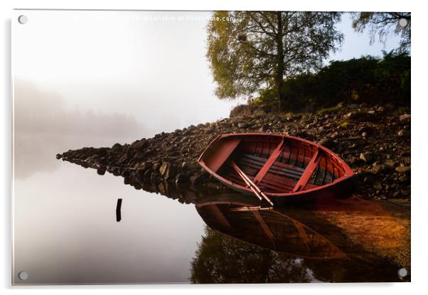 Misty Morning on Loch Affric Acrylic by Howard Kennedy