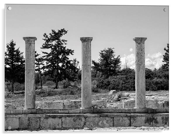  The Temple of Apollo, Kourion, Cyrpus Acrylic by Sharon Bowman