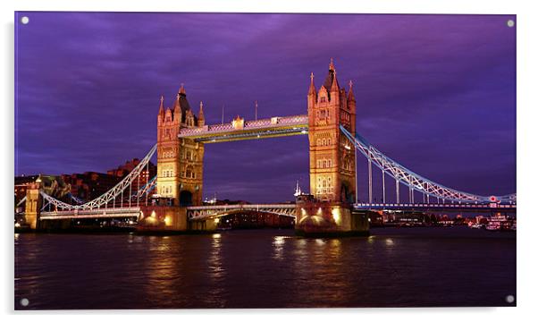 Tower Bridge London Acrylic by Paul Piciu-Horvat