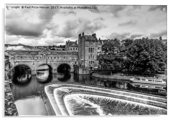 Pulteney Bridge - Bath Acrylic by Paul Piciu-Horvat