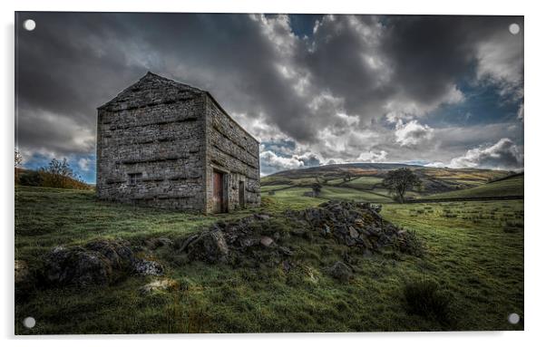  Yorkshire Dales Barn at Keld Acrylic by David Holder