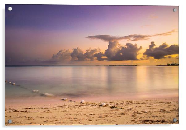  Caribbean Sunrise Acrylic by Louise Wilden
