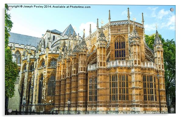  Westminster Abbey Acrylic by Joseph Pooley