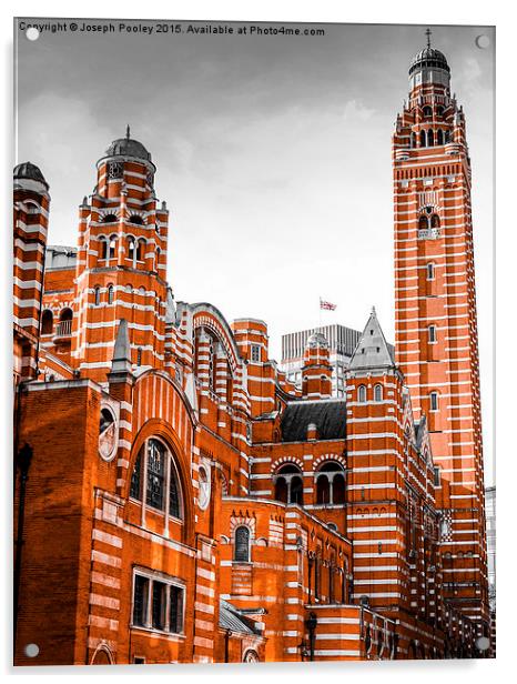 Westminster Cathedral Acrylic by Joseph Pooley
