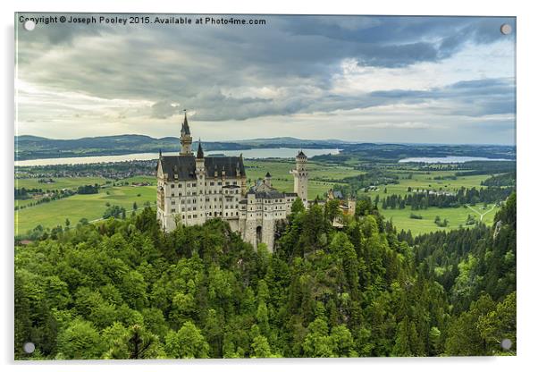 Schloss Neuschwanstein Acrylic by Joseph Pooley
