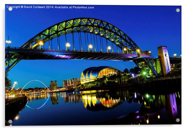 Tyne Bridge, Newcastle Acrylic by David Coldwell