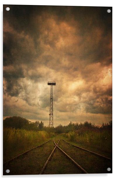 The watchtower Acrylic by Piotr Tyminski