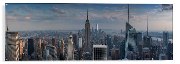  New York from the "Top of the Rock" Acrylic by Roberto Bettacchi