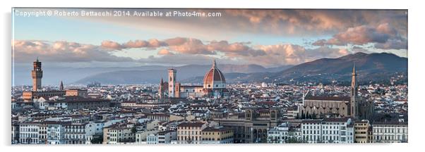  Florence from Michelangelo Square Acrylic by Roberto Bettacchi