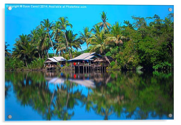 Reflections of Cambodia Acrylic by Dave Carroll