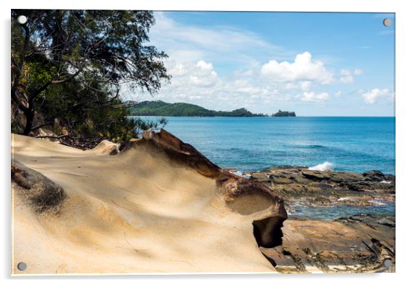 Rock Formations : Borneo, Malayasia Acrylic by Dave Carroll