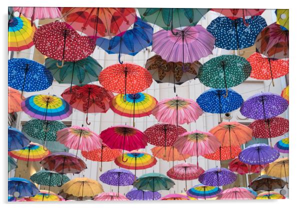 Umbrella Skies Acrylic by benny hawes