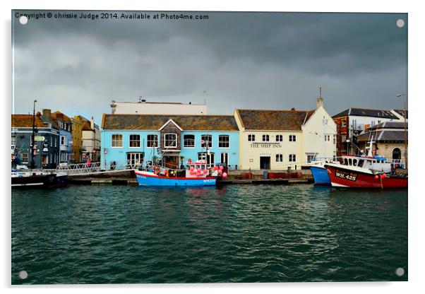 weymouth Harbour Dorset uk  Acrylic by Heaven's Gift xxx68