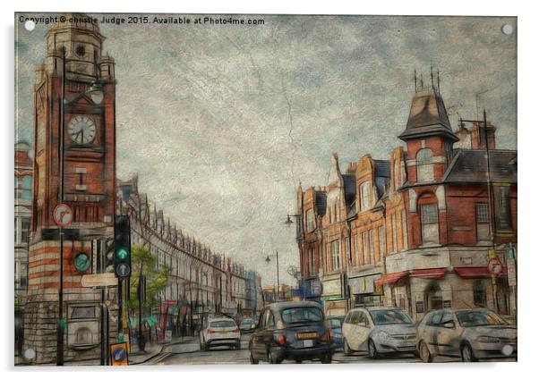  crouch end North london Acrylic by Heaven's Gift xxx68