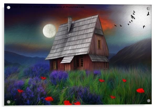 the little cabin  Acrylic by Heaven's Gift xxx68