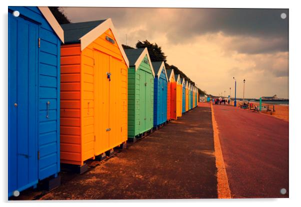 Bournemouth Beach Huts  Acrylic by Heaven's Gift xxx68