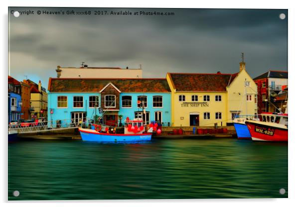 Weymouth Old Harbour Acrylic by Heaven's Gift xxx68