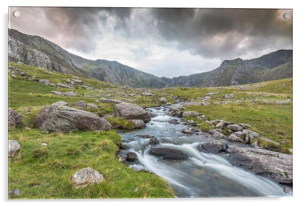 Devil's Kitchen Snowdonia Acrylic by Jonathon barnett