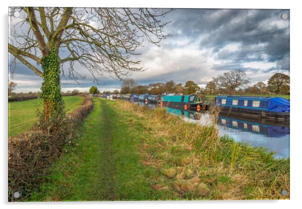 Shropshire Union Canal Chester Acrylic by Jonathon barnett
