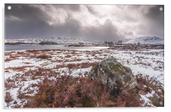 Rannoch Moor Scotland Acrylic by Jonathon barnett