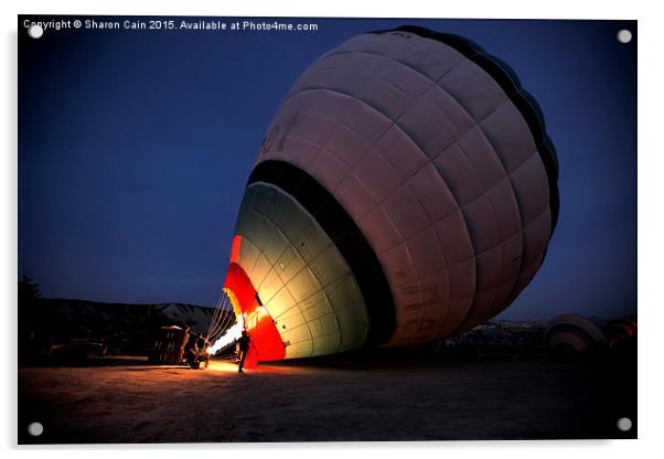  Cappadochian Balloon Acrylic by Sharon Cain