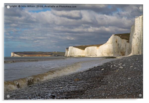 Birling Gap Acrylic by John Wilcox