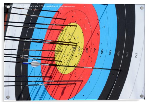 Archery target abstract Acrylic by Richard Wareham