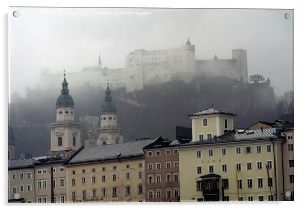  Festung Hohensalzburg Salzburg Acrylic by Richard Wareham