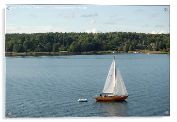 Stockholm Archipelago.  Acrylic by Richard Wareham