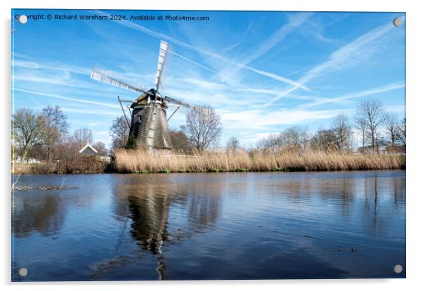 Windmill “De 1100 Roe” Acrylic by Richard Wareham
