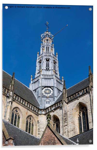 Grote Kerk or St.-Bavokerk Acrylic by Richard Wareham