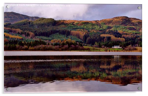  Loch Chon in Autumn Acrylic by Kevin Askew