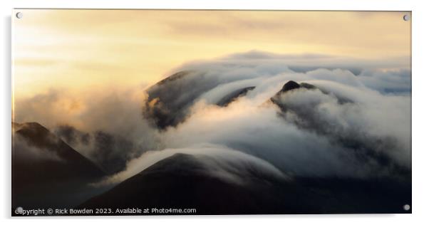 Lakeland Mountain Clouds Acrylic by Rick Bowden