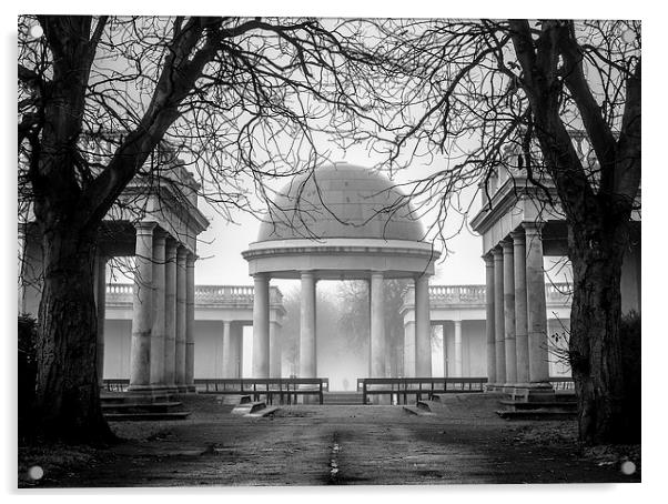 Eaton Park Bandstand Acrylic by Rick Bowden