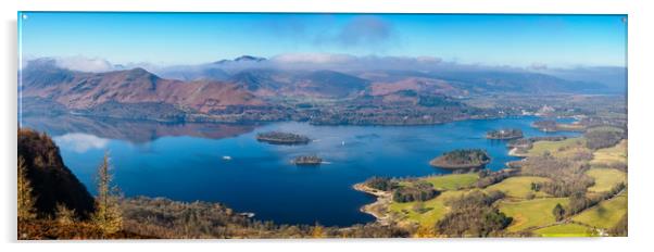 Majestic View of Derwent Water Acrylic by Rick Bowden