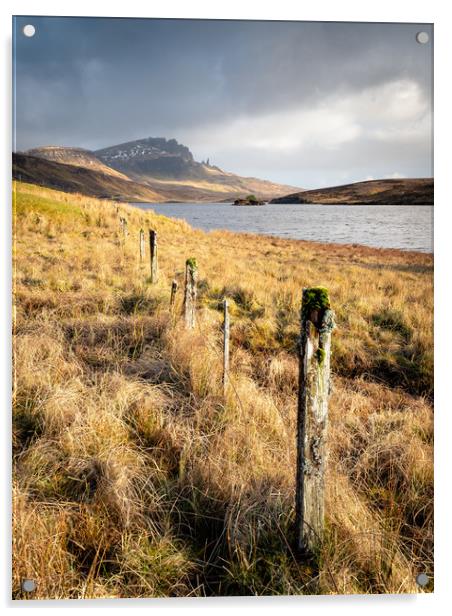 Loch Fadan Isle of Skye Scotland Acrylic by Rick Bowden