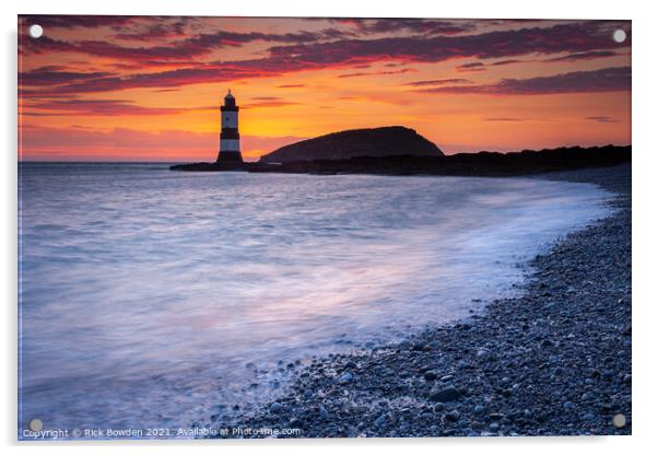 Penmon Point Anglesey Acrylic by Rick Bowden